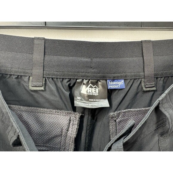 Rei Co-Op Sahara Bermuda Shorts Womens 10 Black Stretch Hiking Travel Bluesign - Picture 11 of 11